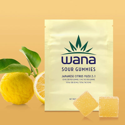 Wana Brands Edibles 2/pkg Wana Quick Japanese Citrus Yuzu Hybrid Gummies-Morden Vape & Cannabis