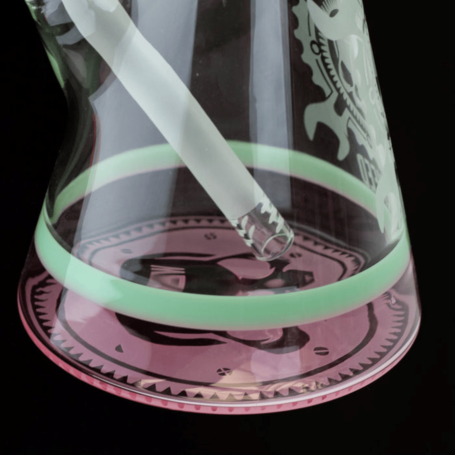 WENEED Beaker Bongs 7mm / Pink WENEED 7mm High Gear Beaker-19"-Morden Vape SuperStore & Bong Shop