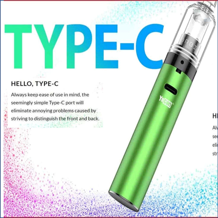 Yocan Orbit Concentrate Vape-Dab Pen Vaporizer Portage Terp Beads 1700 mAh / Green Morden Vape SuperStore and Cannabis Manitoba Canada